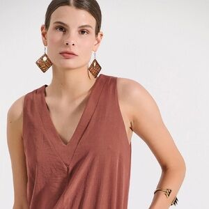 Express Women's Sleeveless Terracotta Tank Top